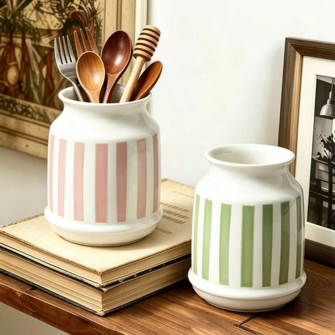 Ceramic Utensil Holder Set