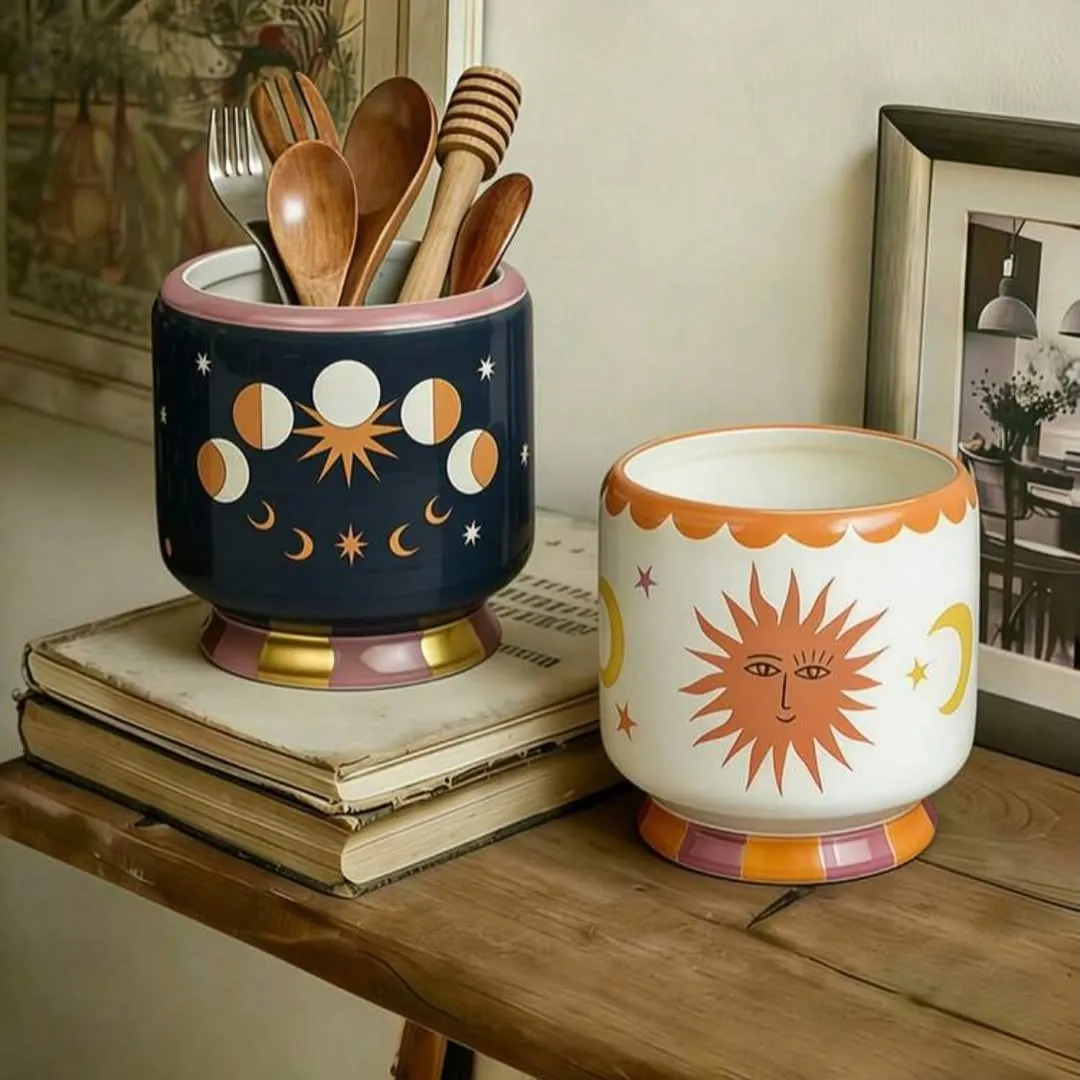 Ceramic Utensil Holder Set