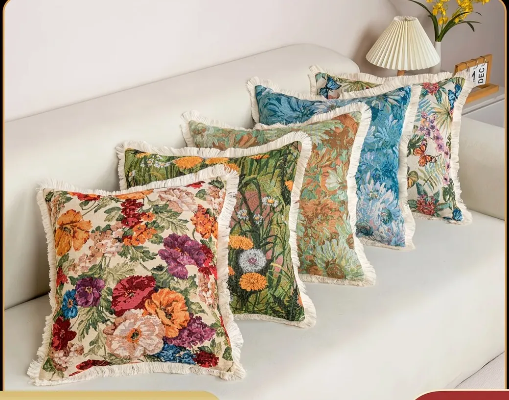 Decorative Floral Throw Pillows