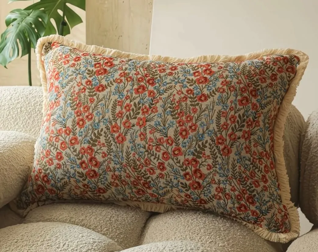 Decorative Floral Throw Pillows