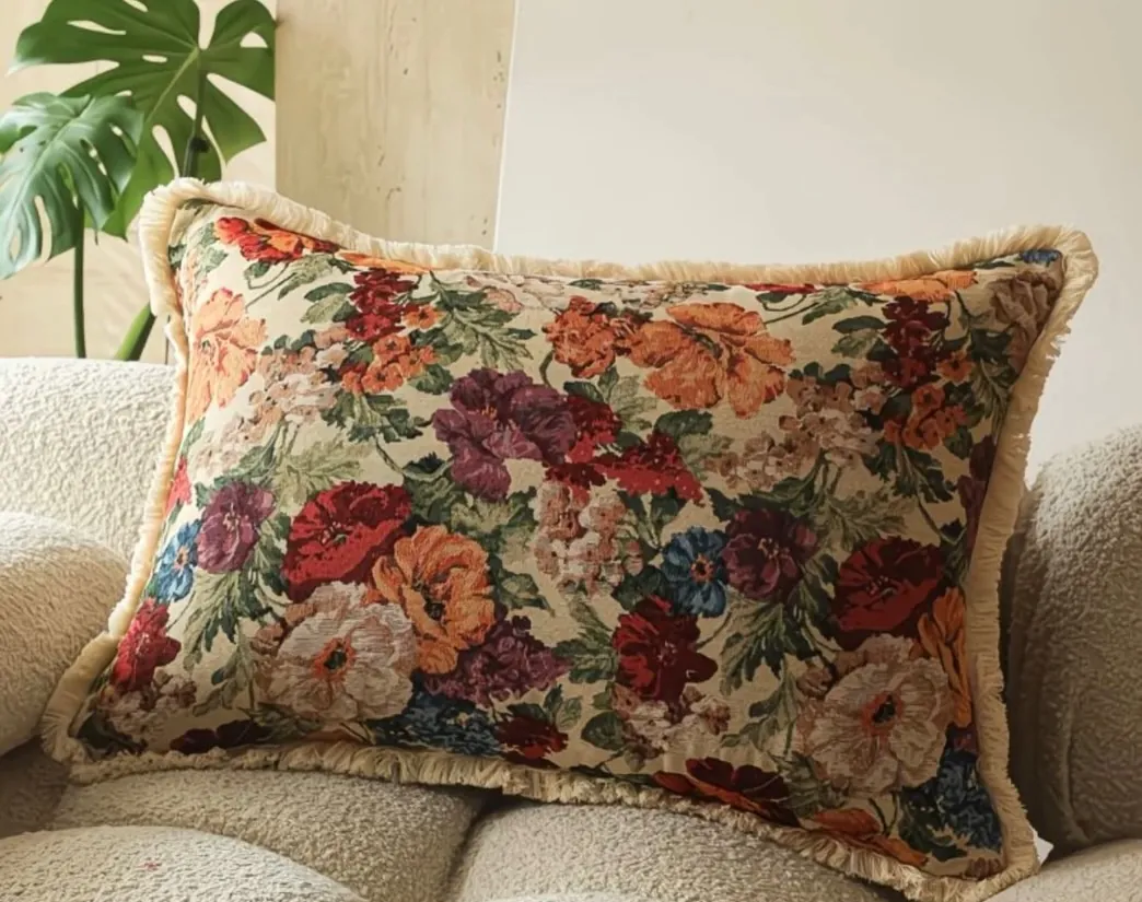 Decorative Floral Throw Pillows