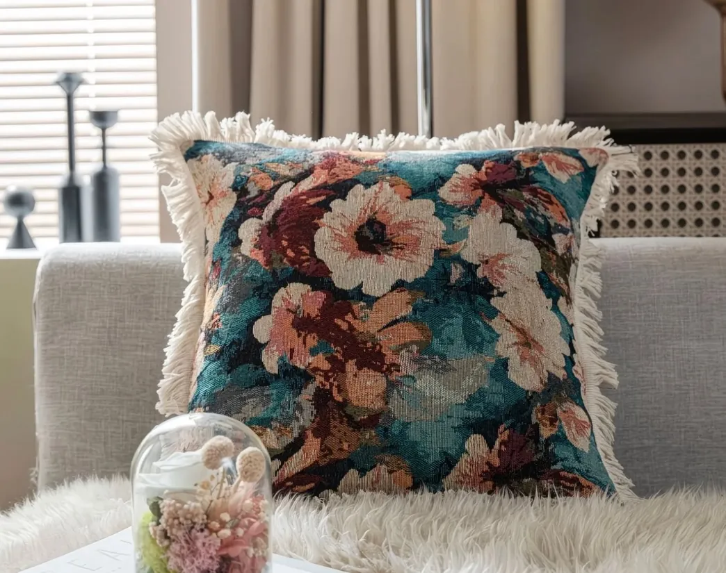 Decorative Floral Throw Pillows