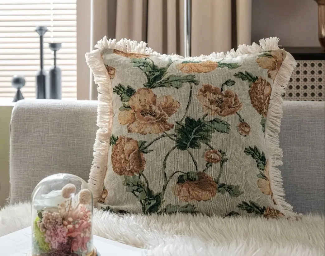 Decorative Floral Throw Pillows