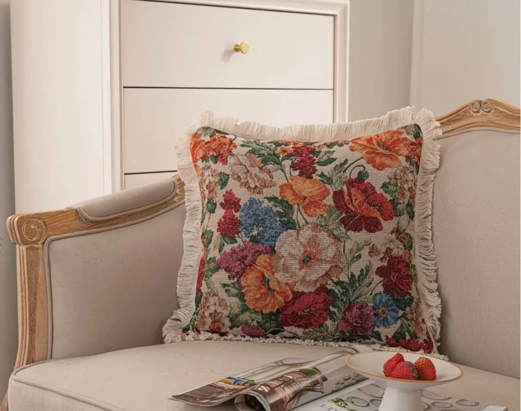 Decorative Floral Throw Pillows