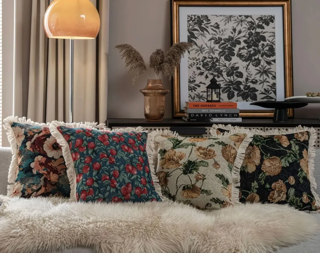 Decorative Floral Throw Pillows