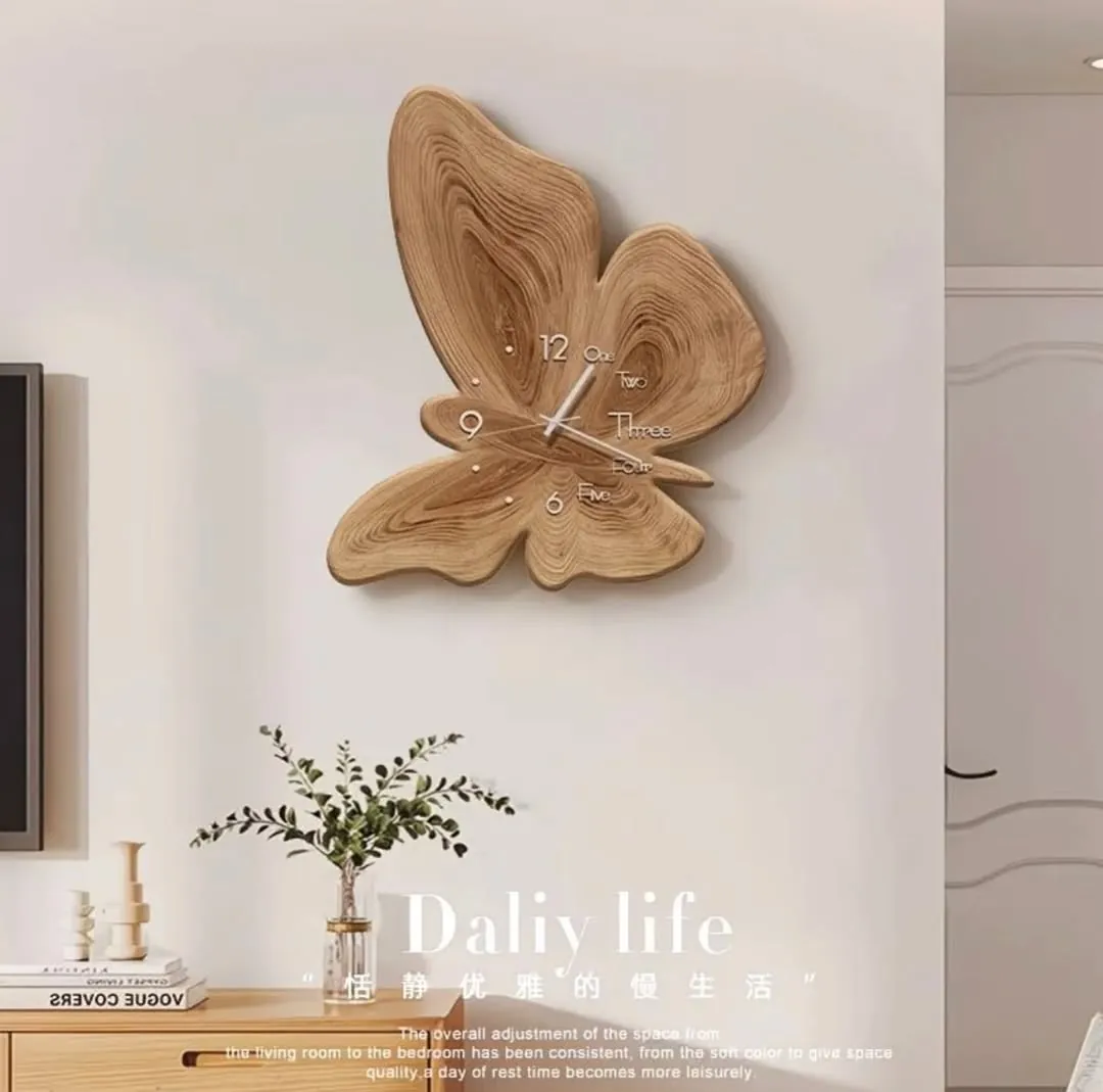 Dried Flower Resin Wall Clock