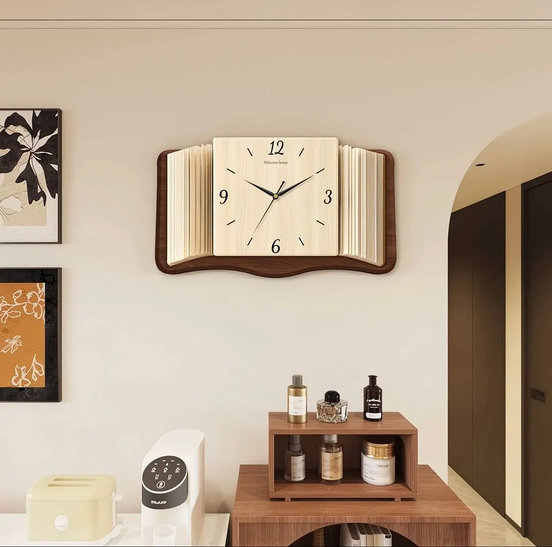 Dried Flower Resin Wall Clock
