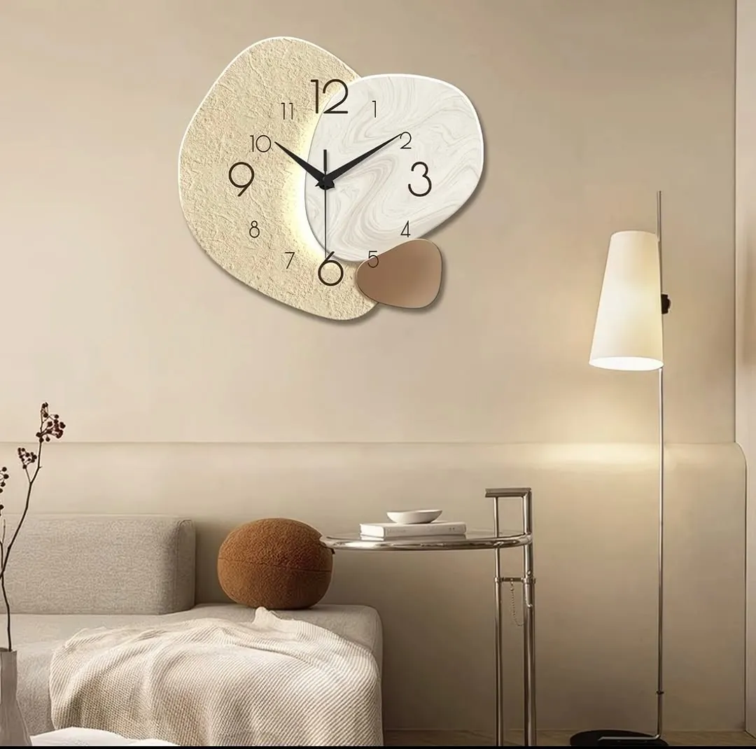 Dried Flower Resin Wall Clock