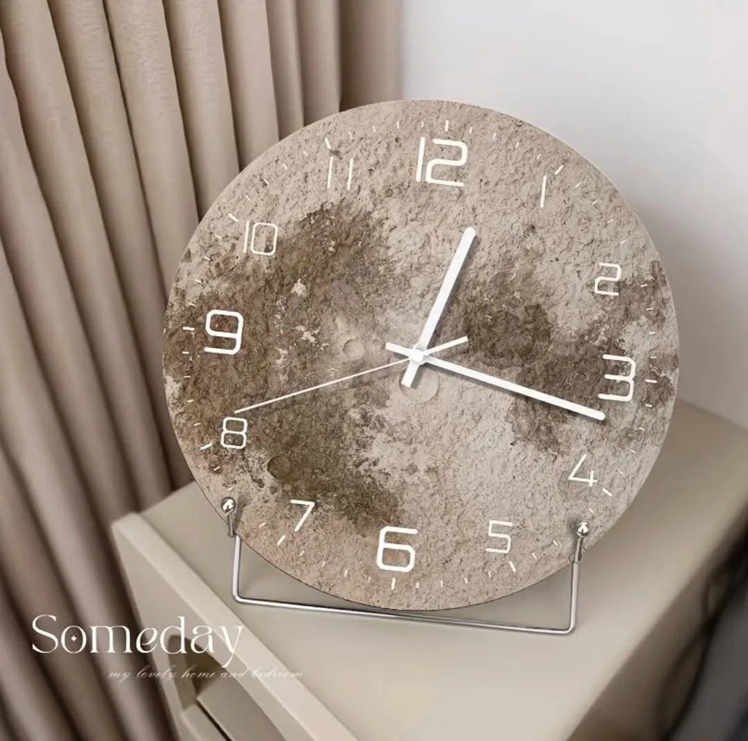 Dried Flower Resin Wall Clock