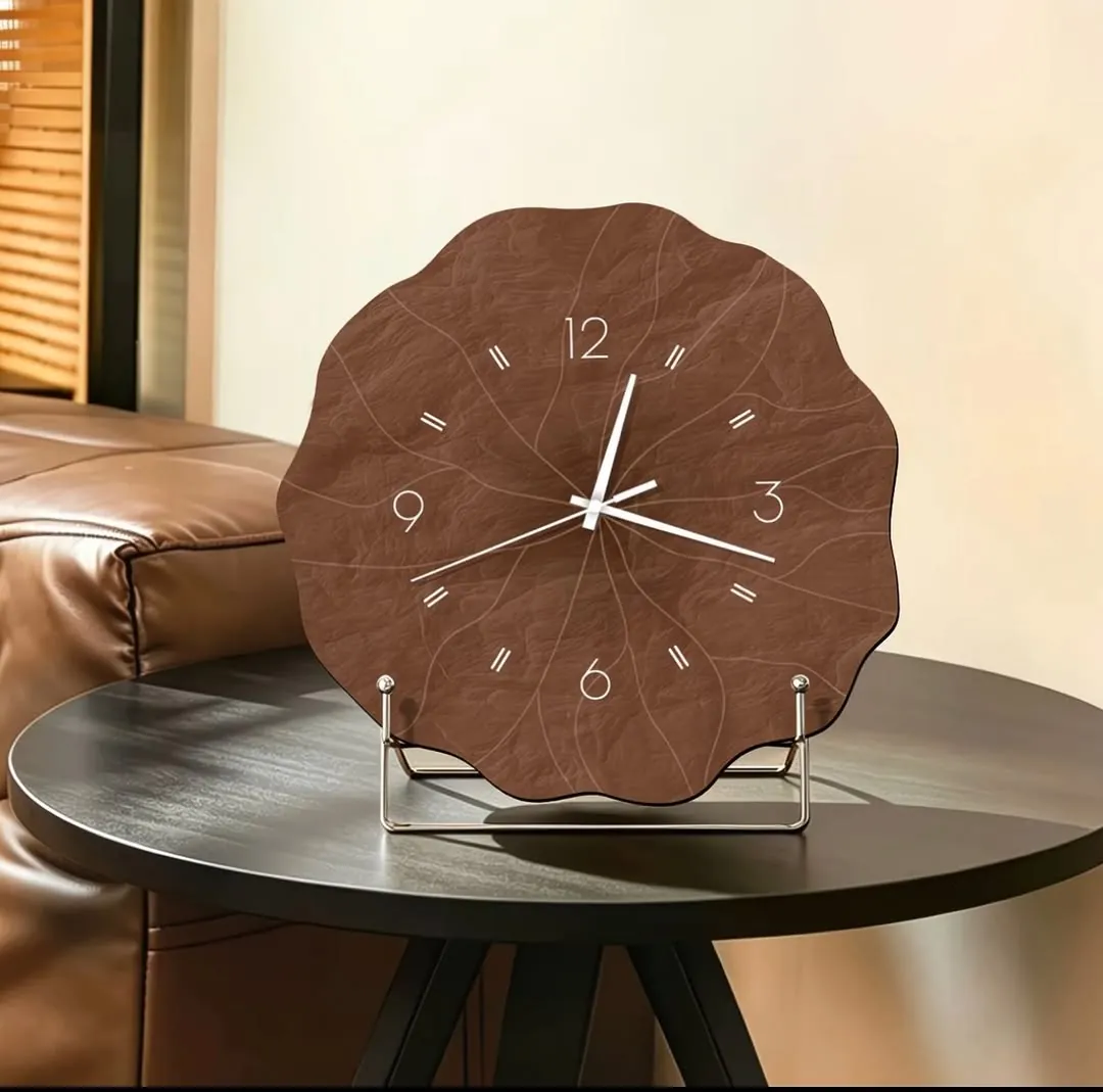 Dried Flower Resin Wall Clock
