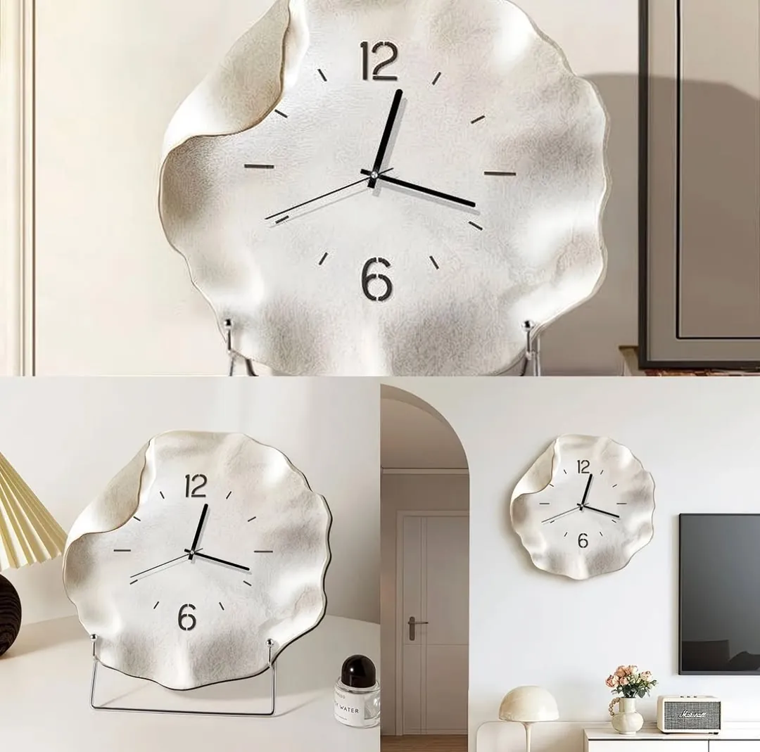 Dried Flower Resin Wall Clock