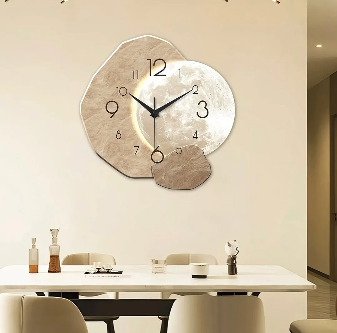 Dried Flower Resin Wall Clock