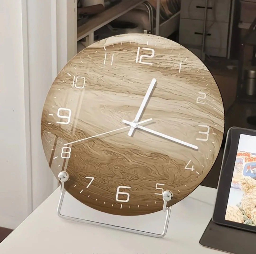 Dried Flower Resin Wall Clock