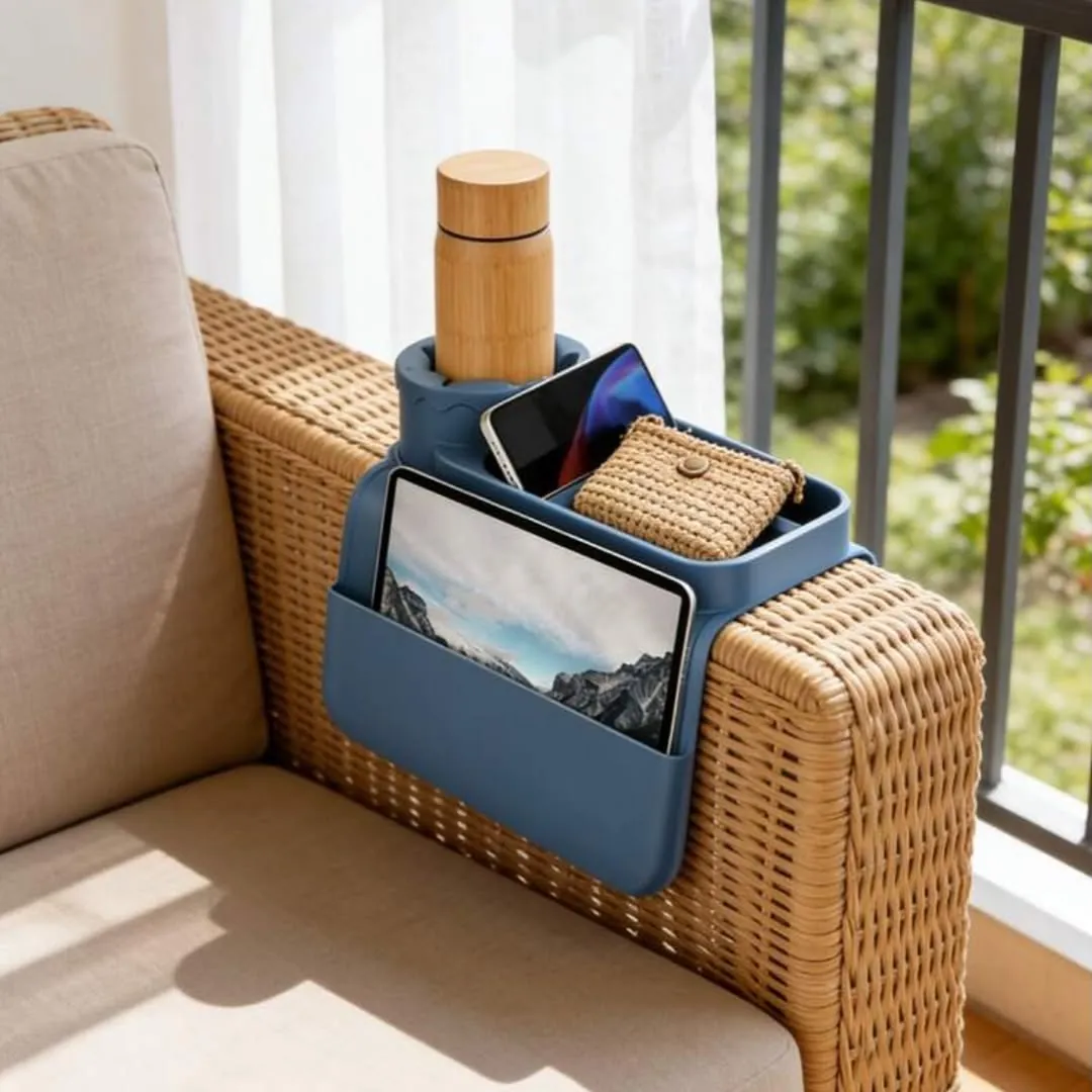 Crocheted Sloth Sofa Armrest Organizer