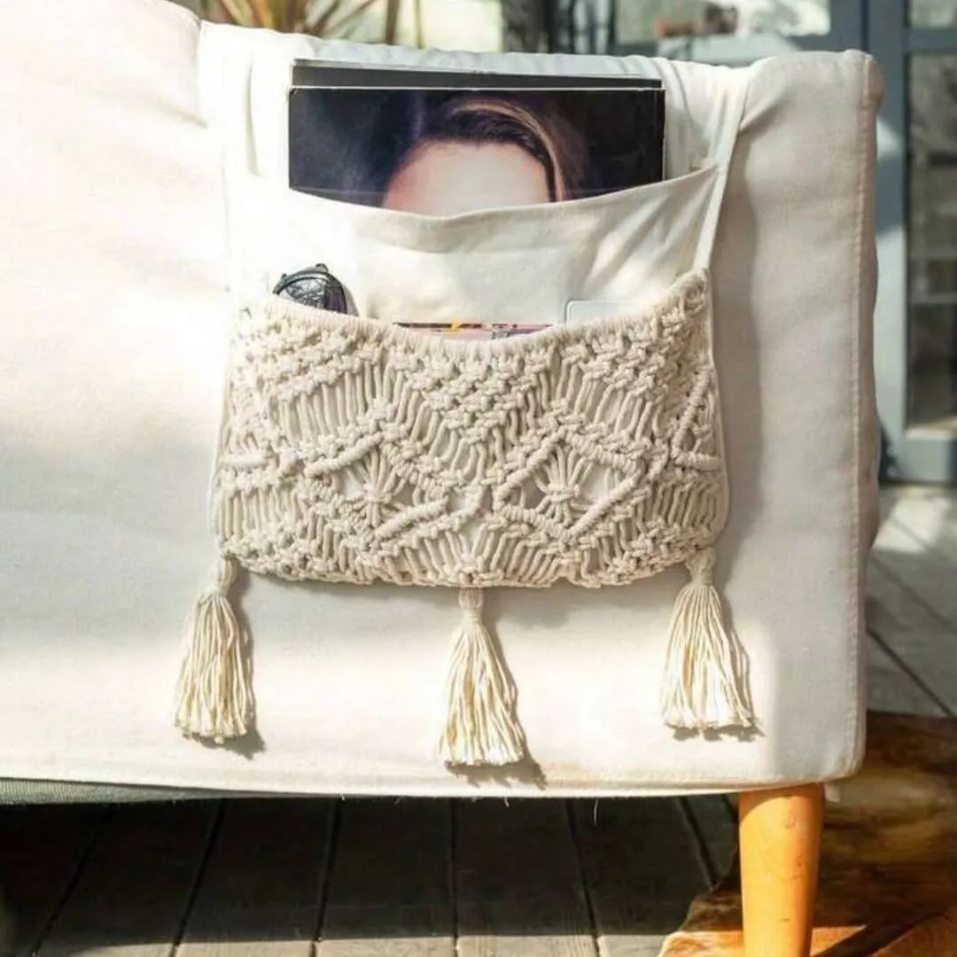 Crocheted Sloth Sofa Armrest Organizer