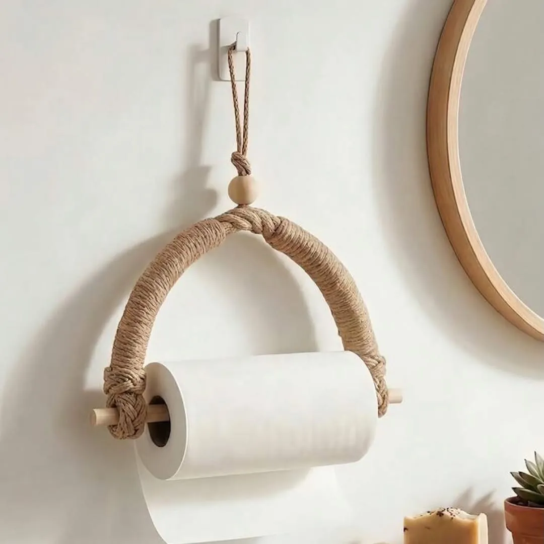 Bathroom Shelf with Towel Ring