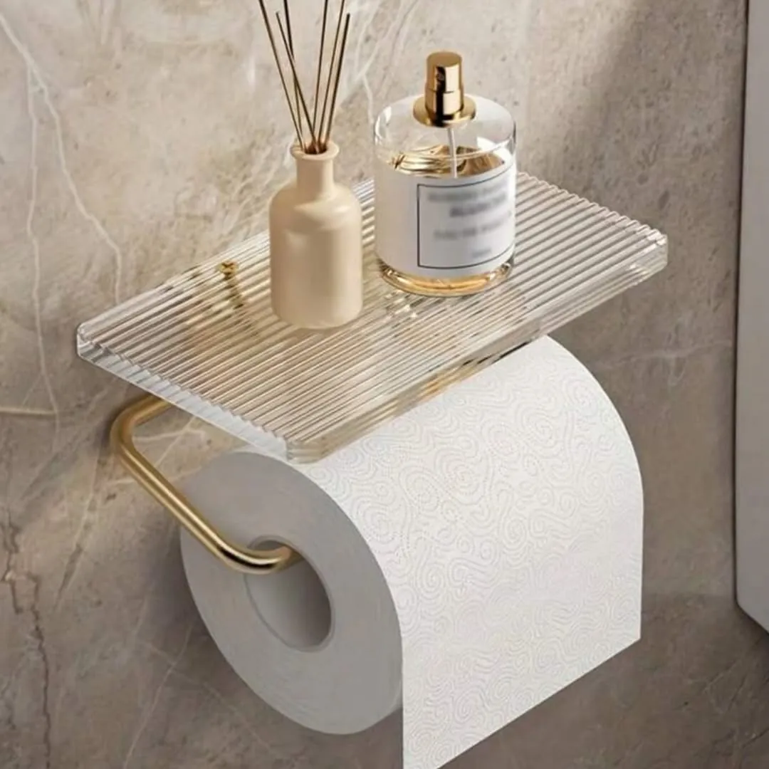 Bathroom Shelf with Towel Ring