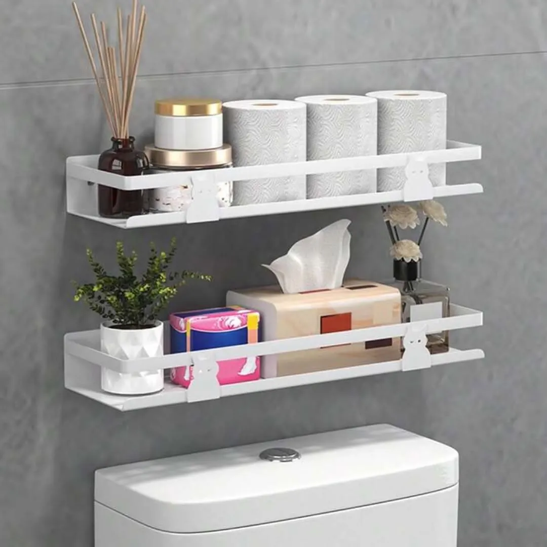 Bathroom Shelf with Towel Ring