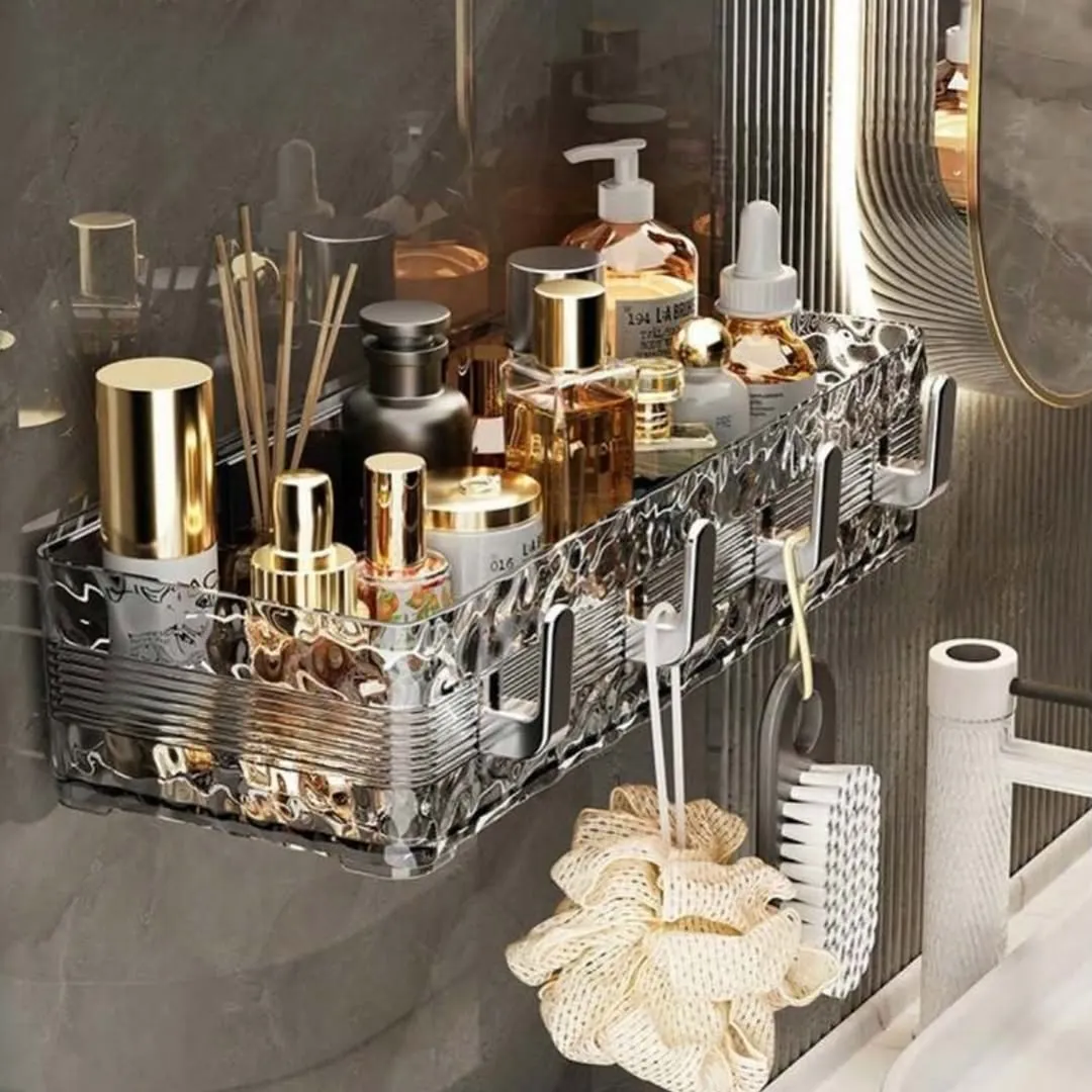 Bathroom Shelf with Towel Ring