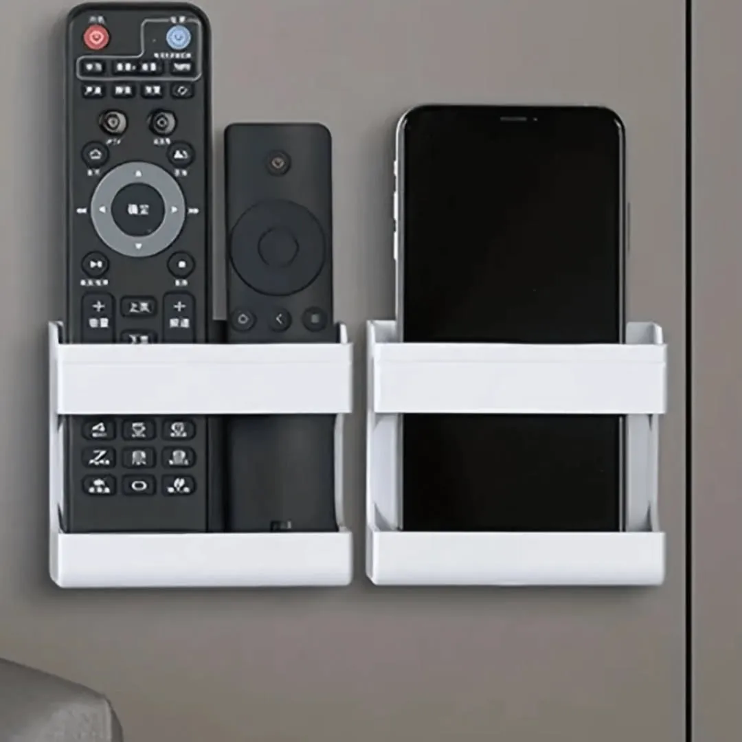 Wall-Mounted Remote and Phone Holder