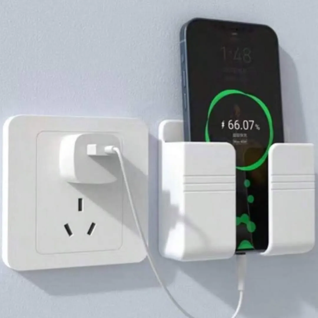 Wall-Mounted Remote and Phone Holder