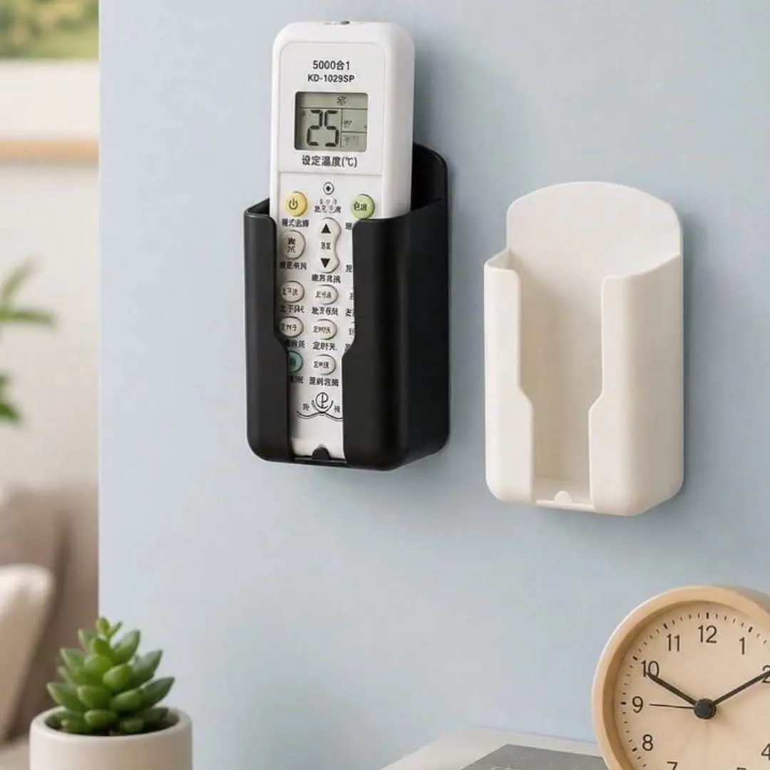 Wall-Mounted Remote and Phone Holder