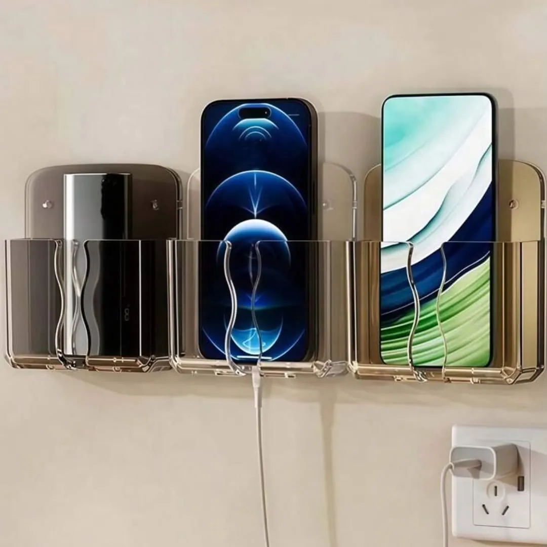 Wall-Mounted Remote and Phone Holder