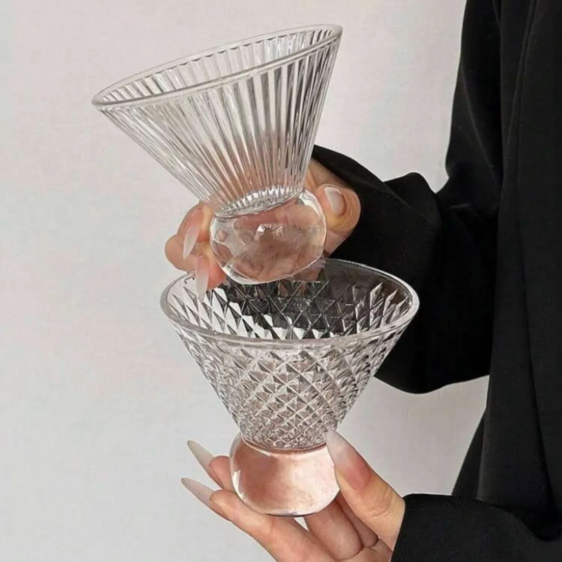Elegant Glass Dessert Bowls