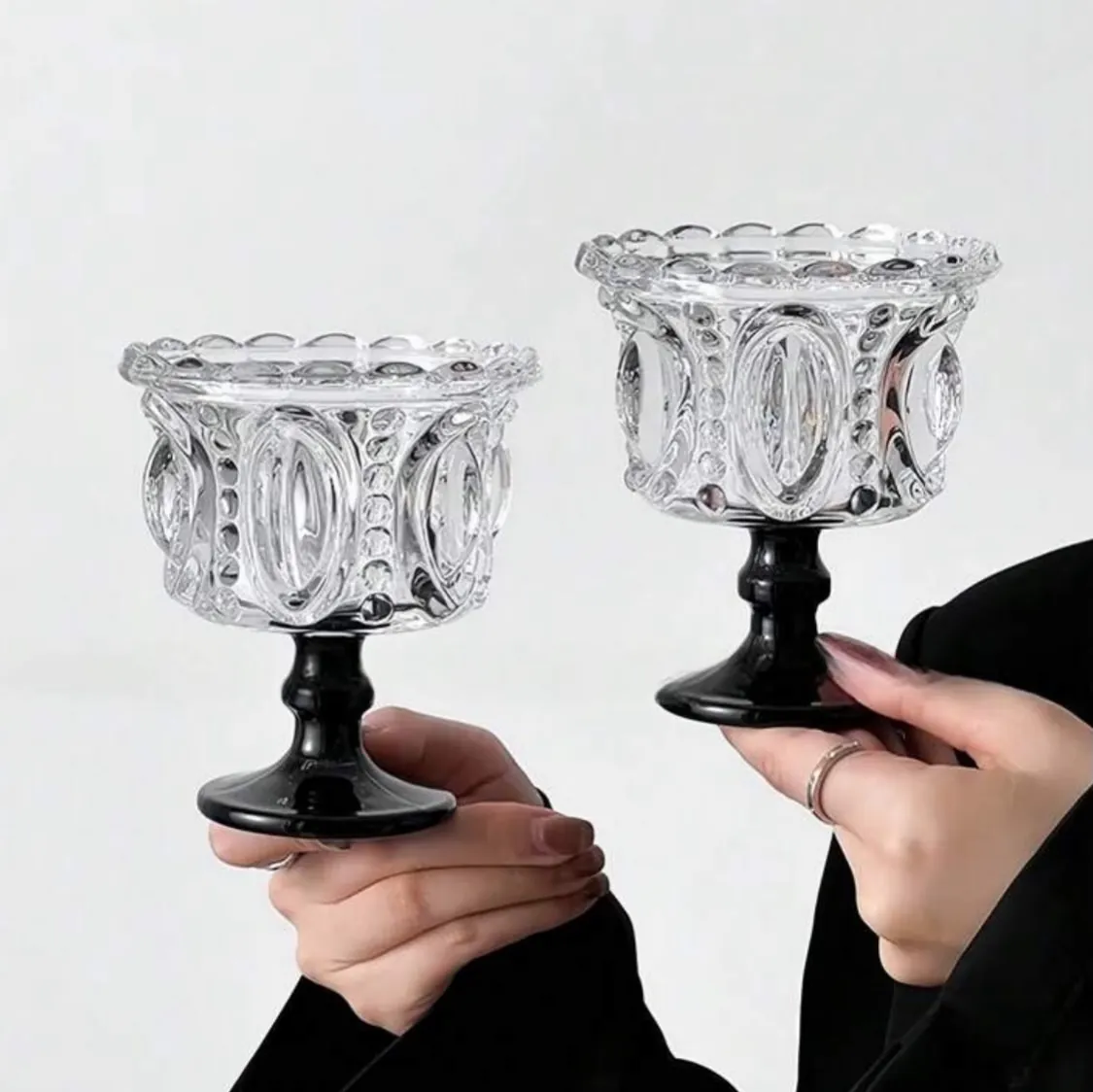 Elegant Glass Dessert Bowls