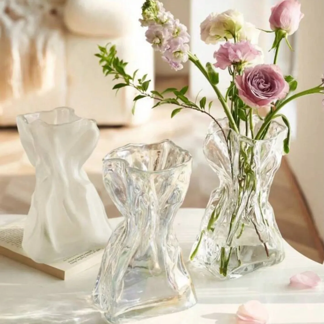 Swan Glass Vases