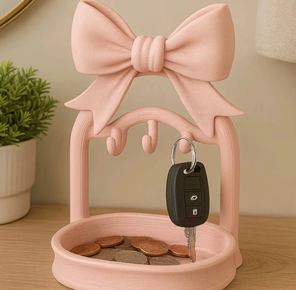 Wooden Welcome Key Holder