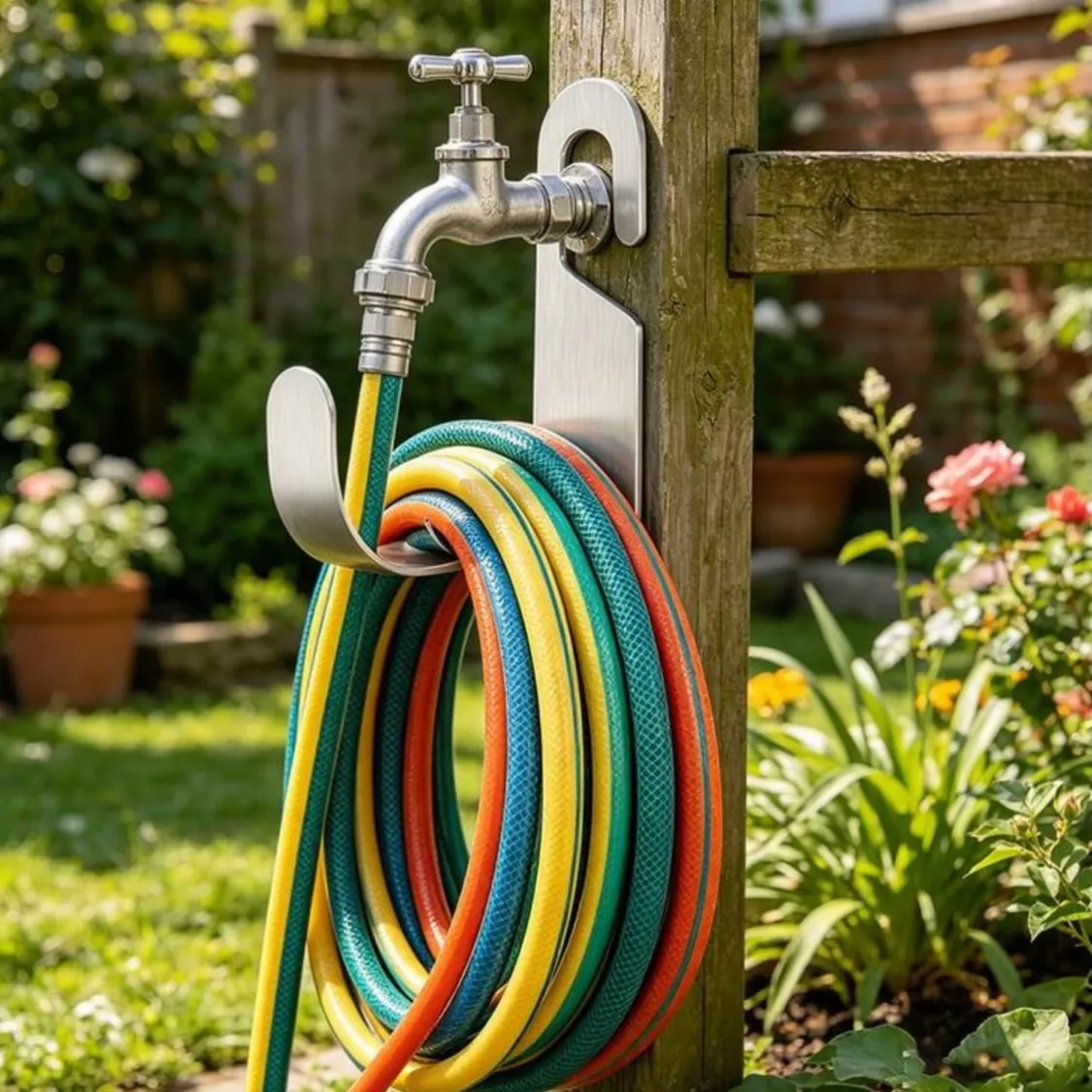 Wall-Mounted Hose Holder Hook