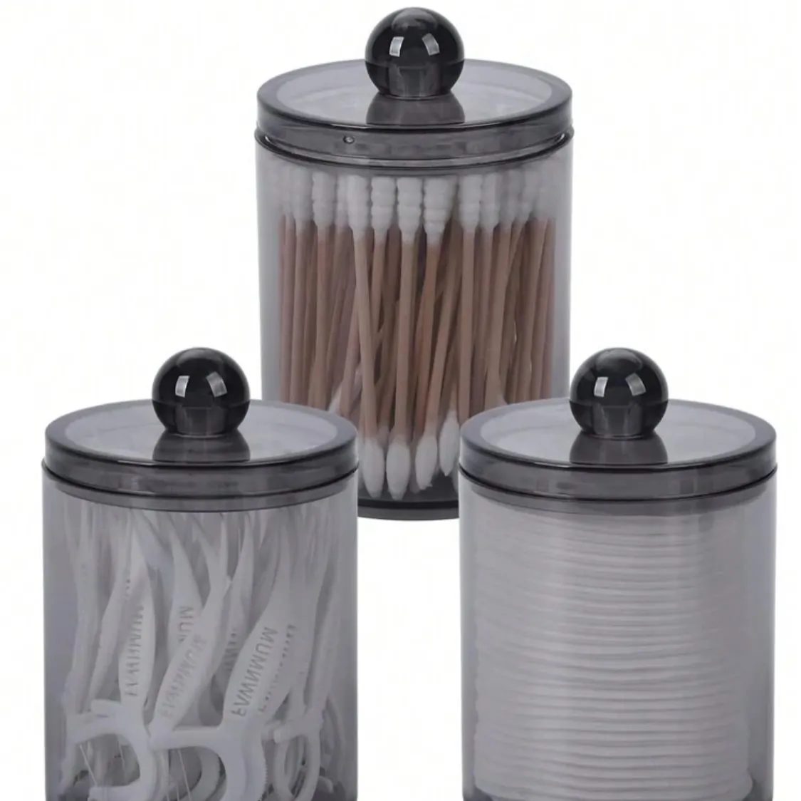 Glass Storage Jars with Wooden Tray