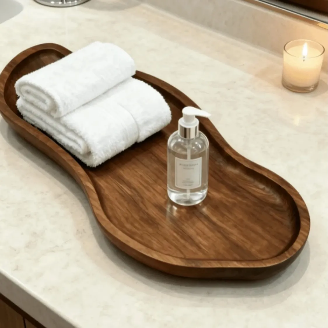 Mirrored Gold Tray