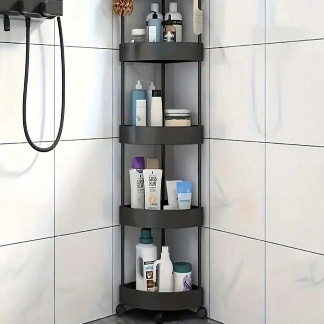 Corner Bathroom Storage Shelf
