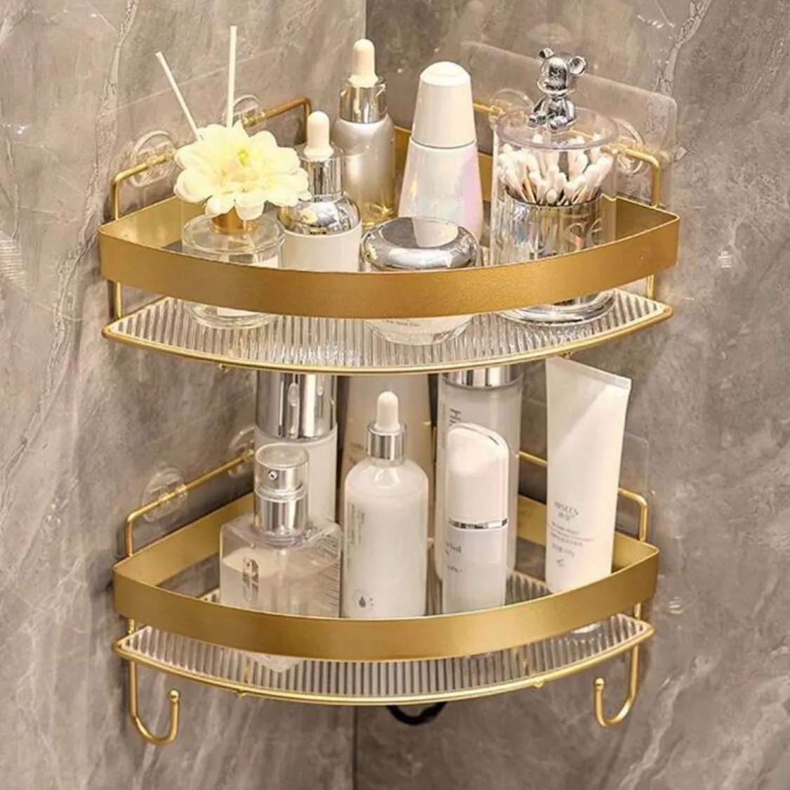 Corner Bathroom Storage Shelf