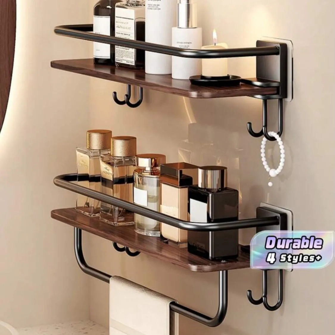 Corner Bathroom Storage Shelf
