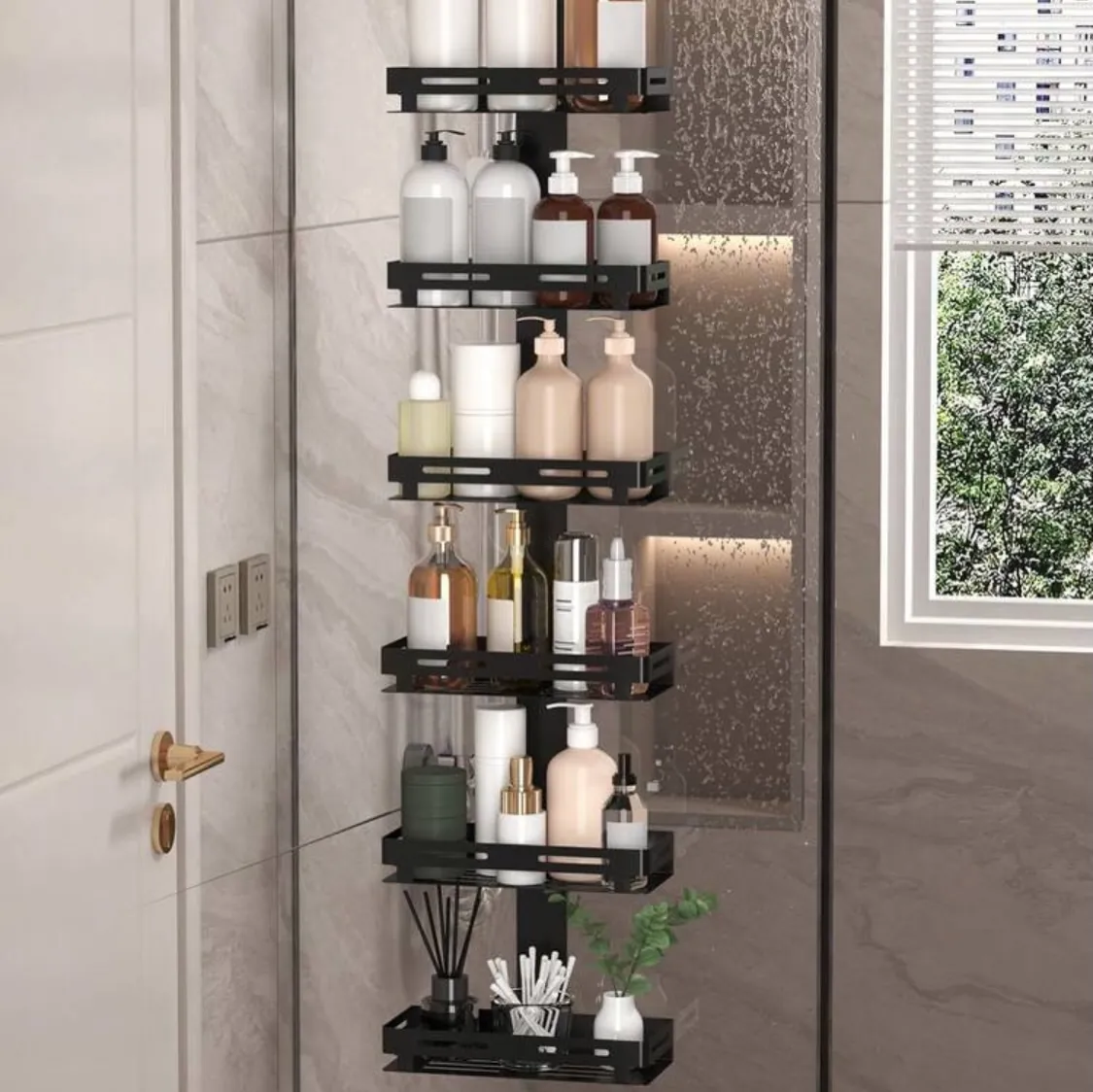 Corner Bathroom Storage Shelf