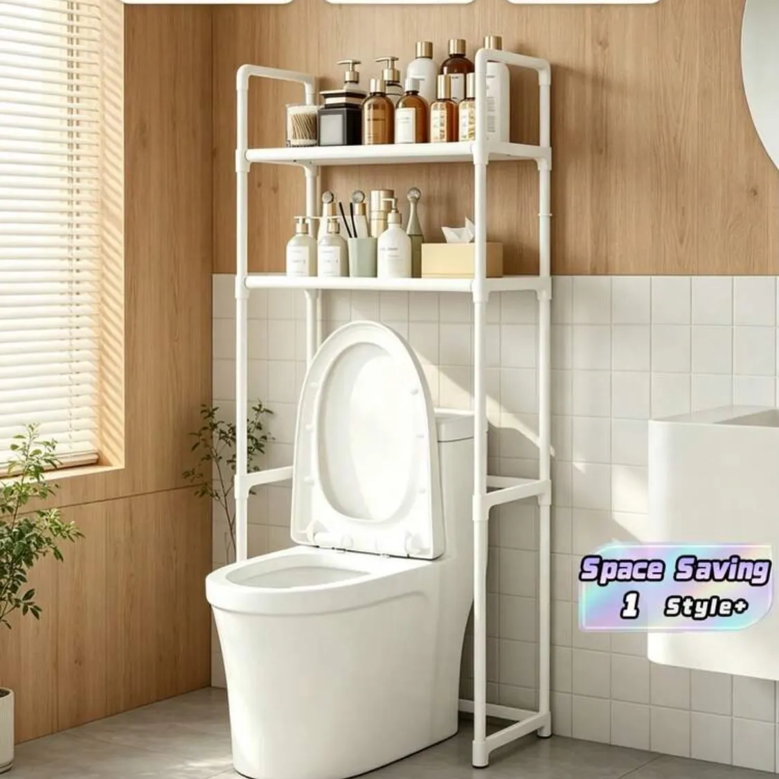 Corner Bathroom Storage Shelf