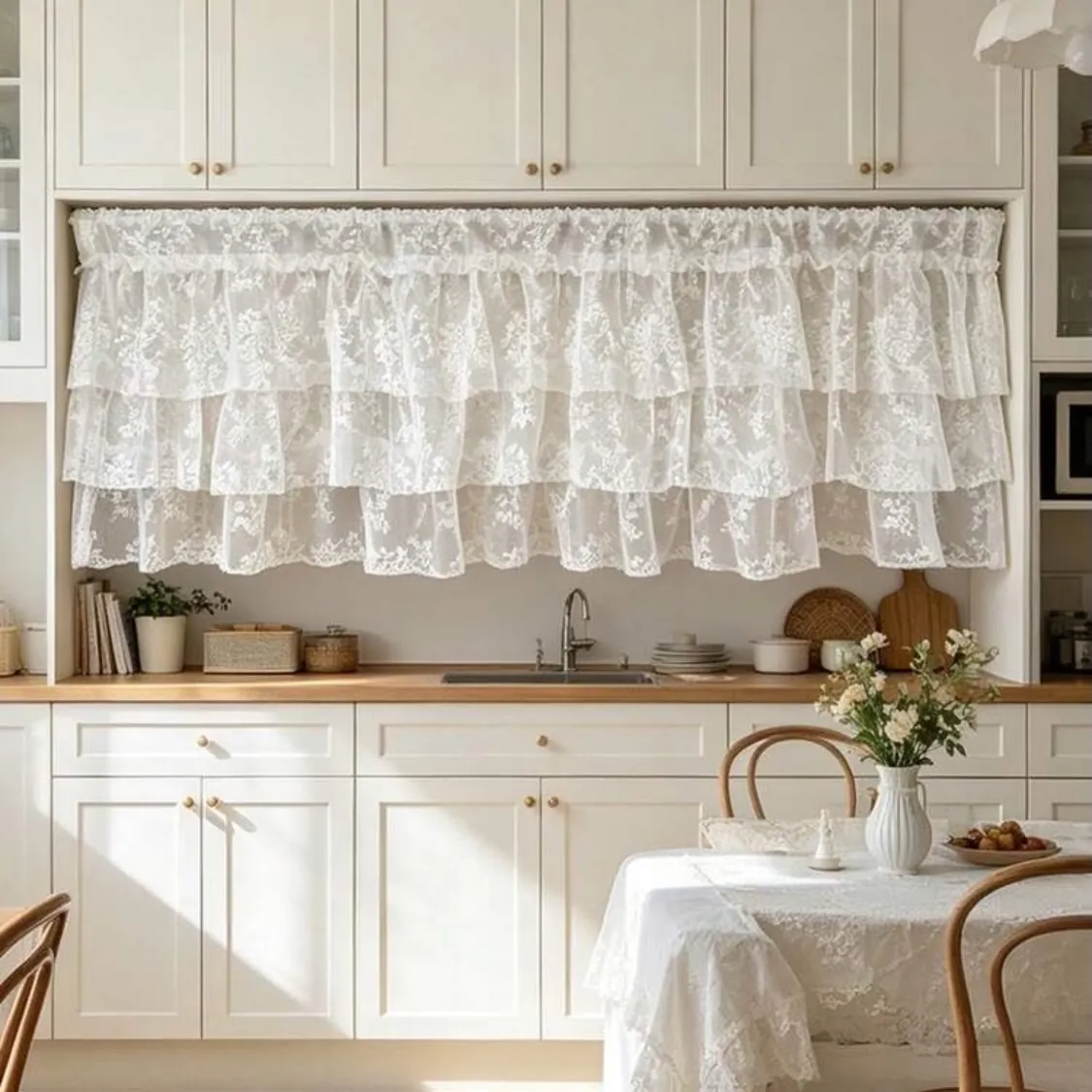 Elegant Lace Home Curtains