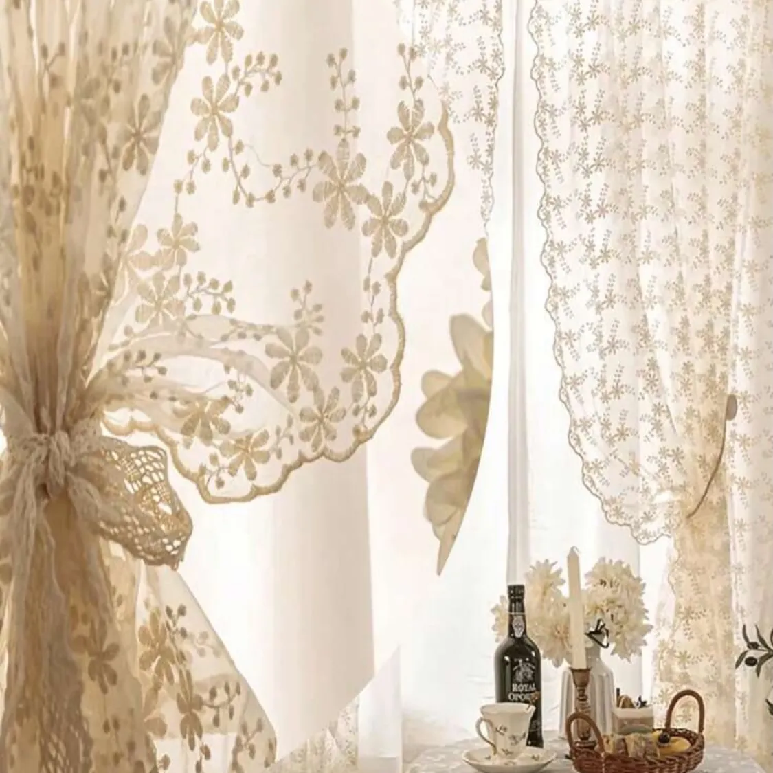 Elegant Lace Home Curtains