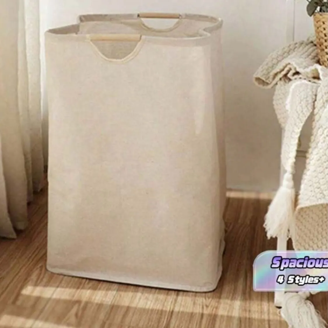 Wicker Laundry Basket with Lid