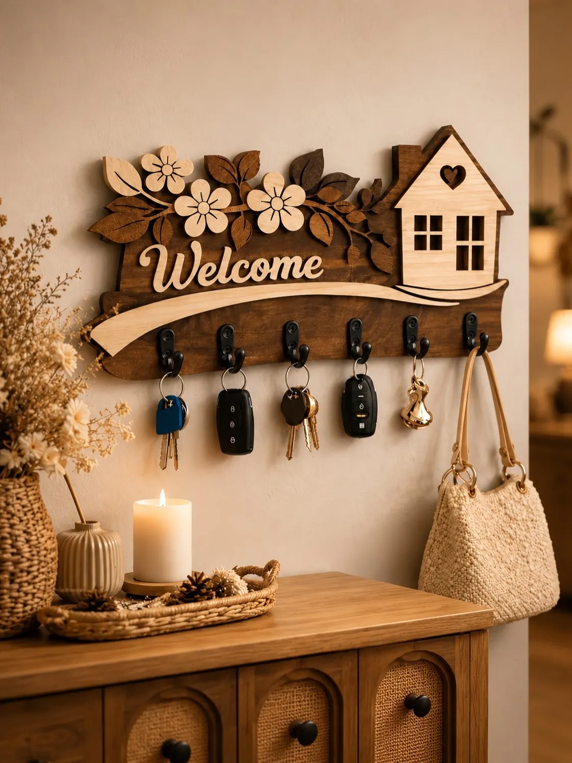 Decorative Floral Wall Clock