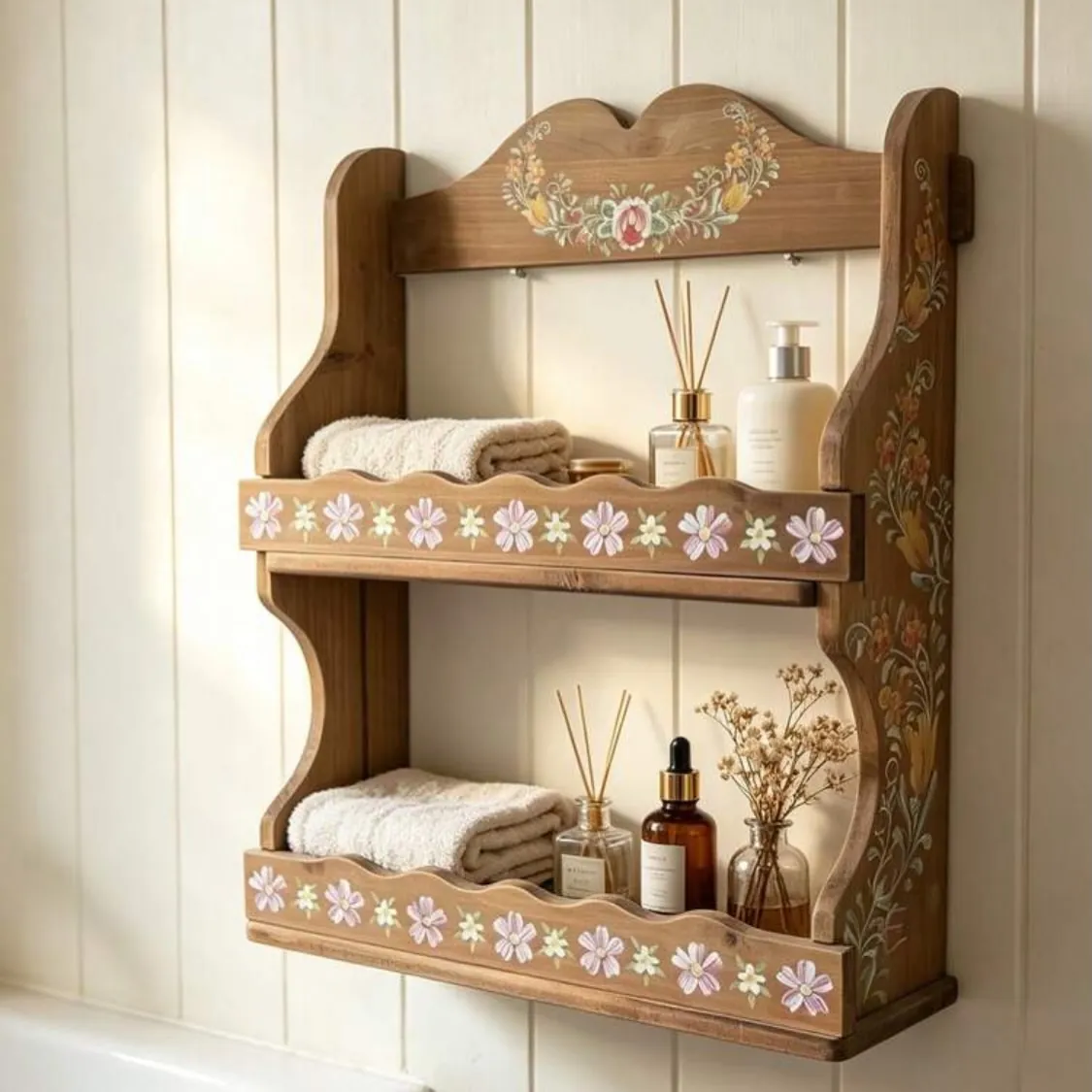 Decorative Wooden Wall Shelf