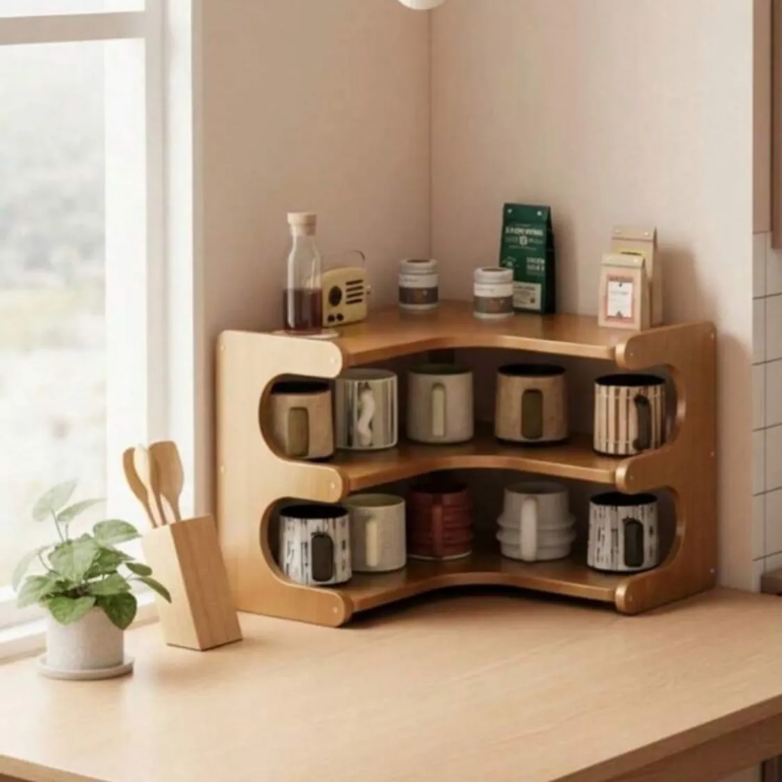Decorative Wooden Wall Shelf