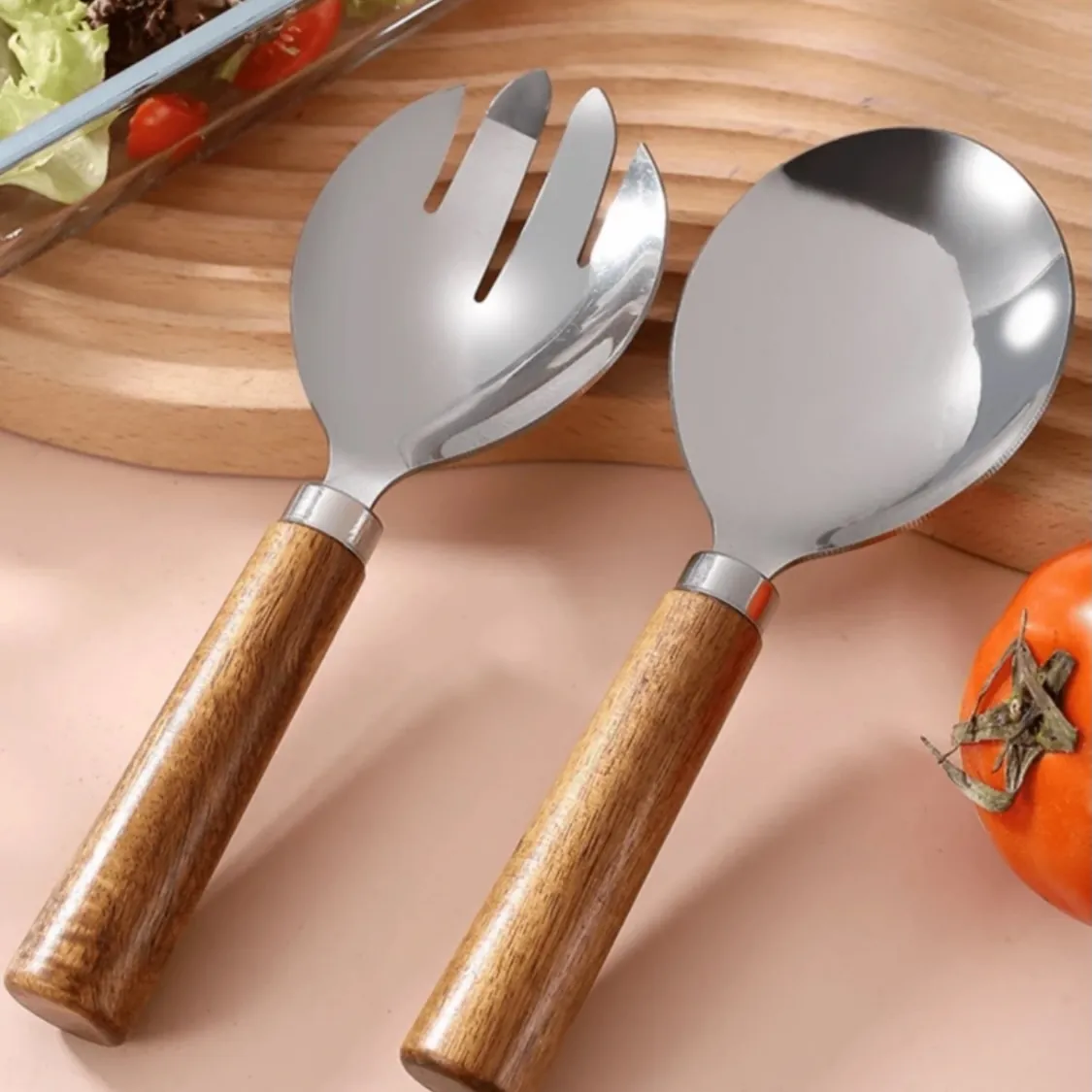Stainless Steel Serving Spoons Set