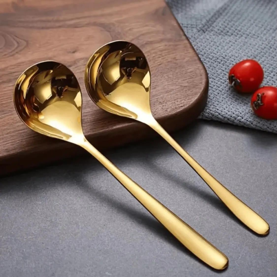 Stainless Steel Serving Spoons Set