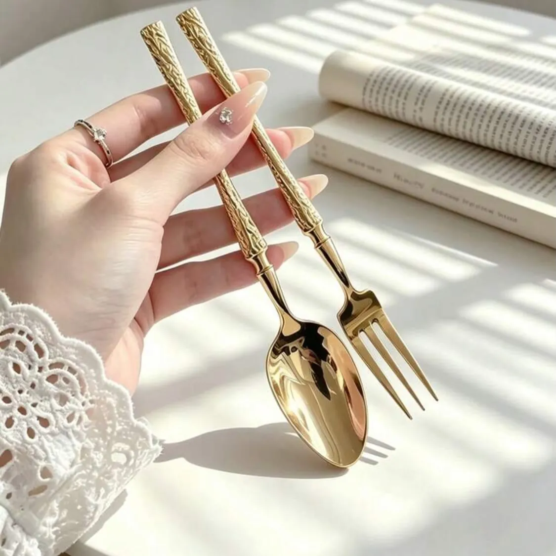 Stainless Steel Serving Spoons Set