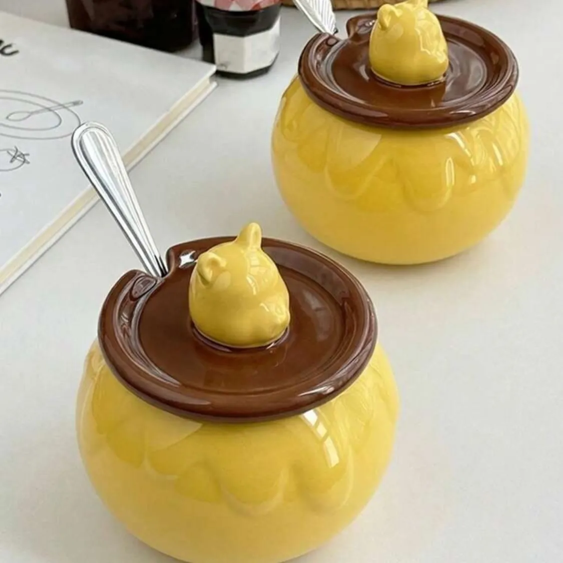 Ceramic Decorative Jars with Lids