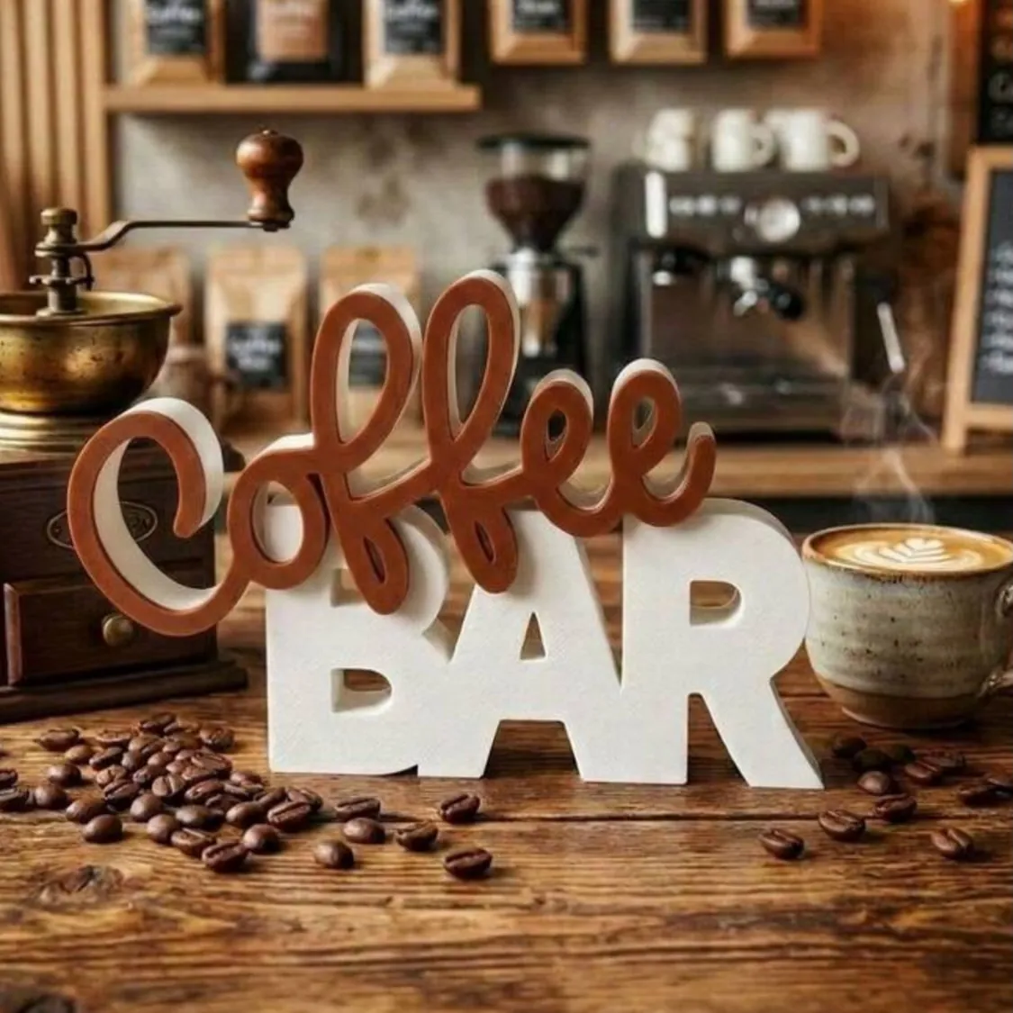 Coffee Bean and Mug Decorative Set
